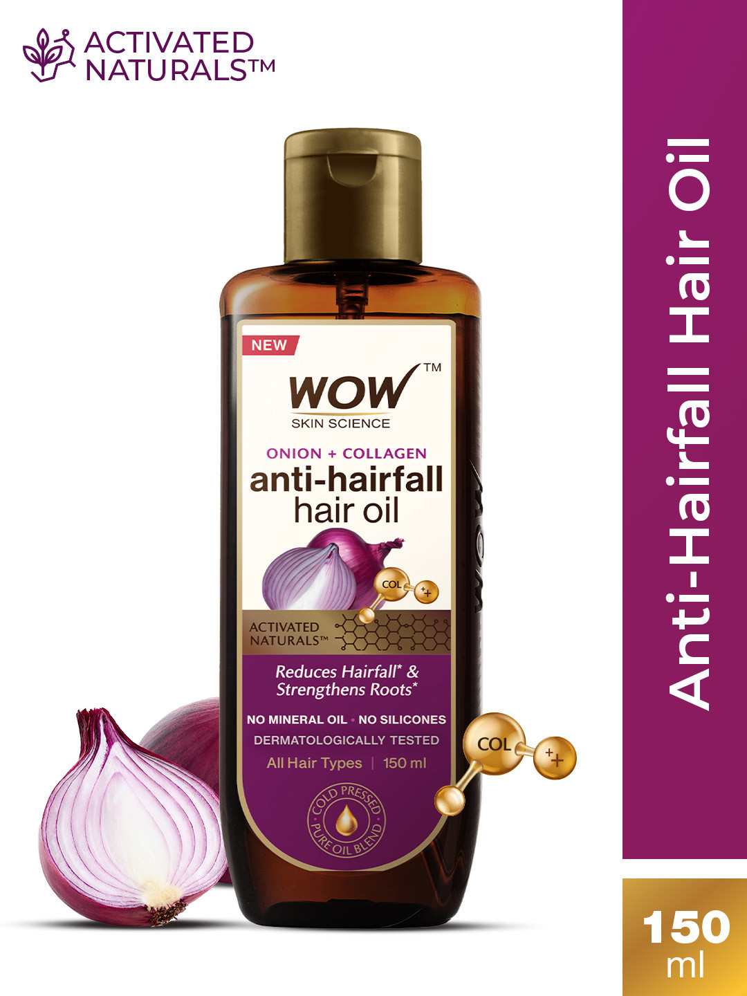 

WOW SKIN SCIENCE Brown Onion Black Seed Hair Oil - 150 ml
