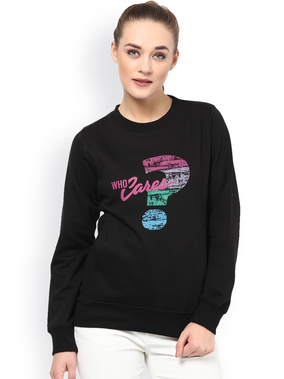 

Cayman Black Printed Sweatshirt
