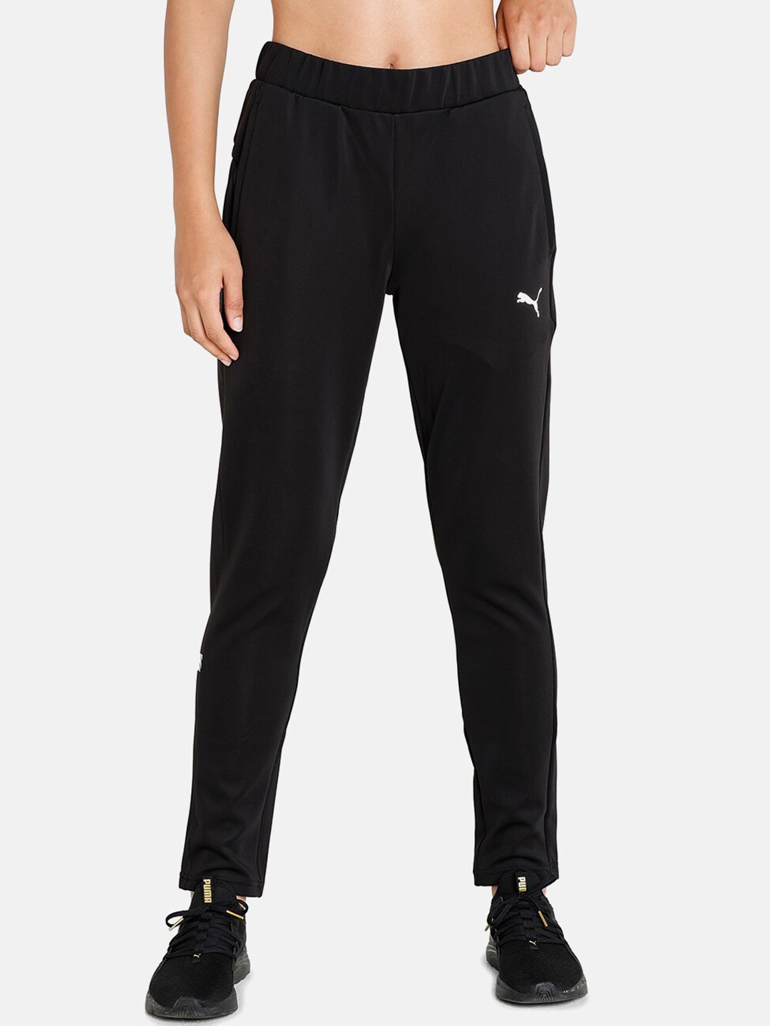 

Puma Women Solid Slim Fit Tec Sport Track Pants, Black