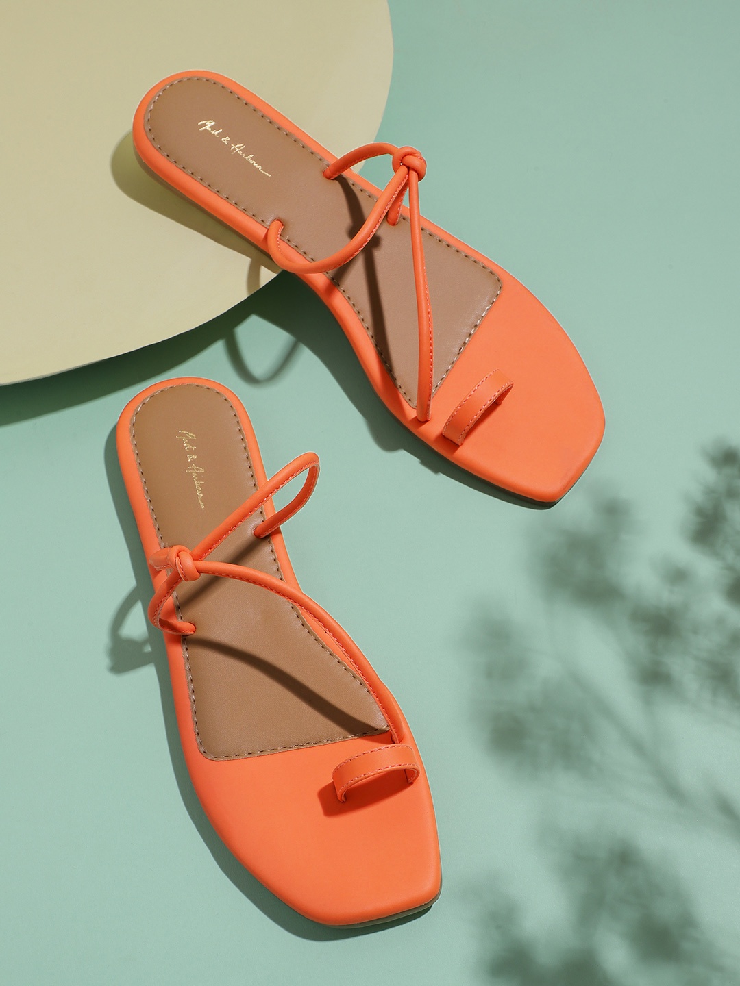 

Mast & Harbour Women Orange One Toe Flats