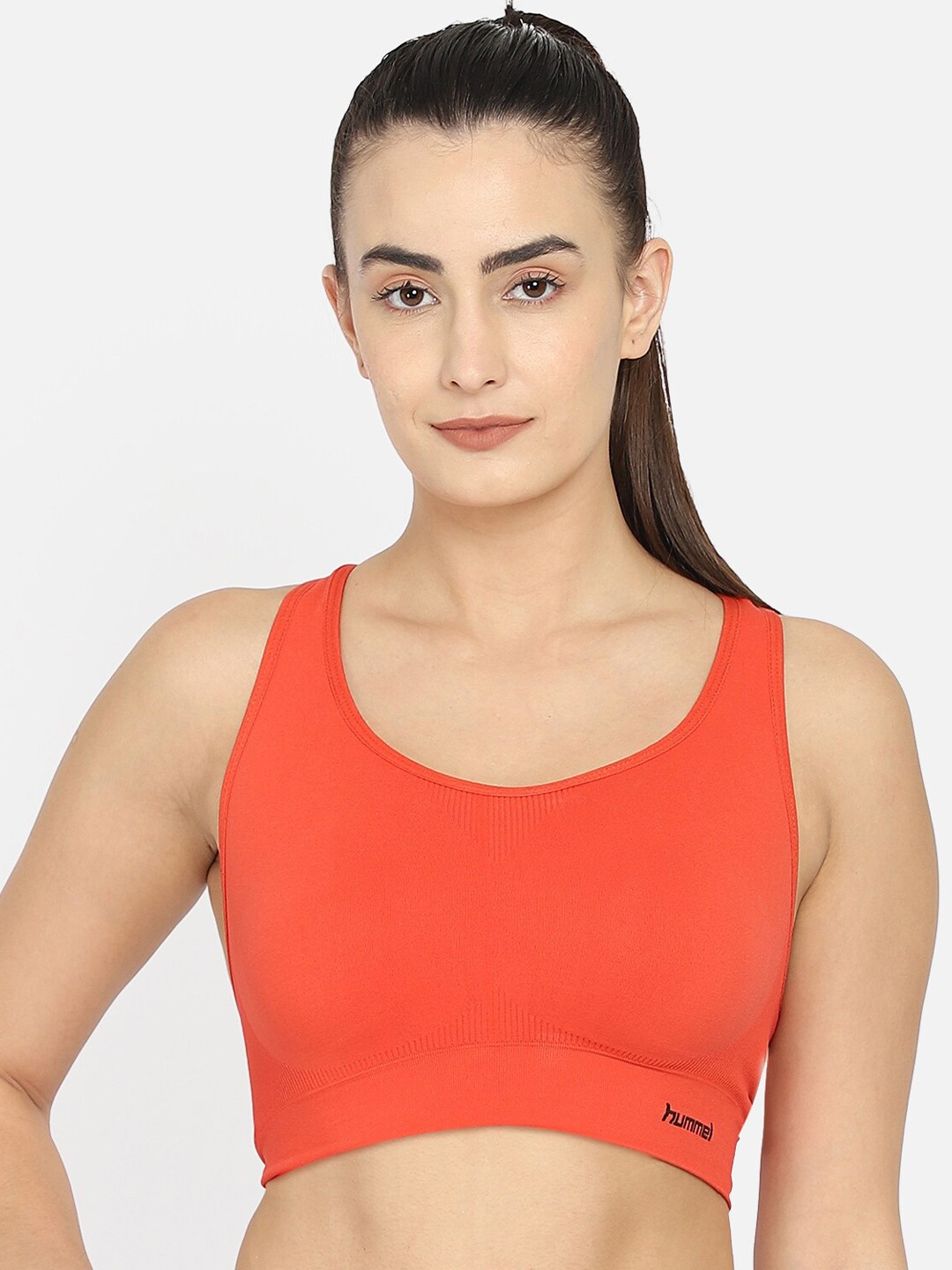 

Hummel Women Red Bralette Crop Top