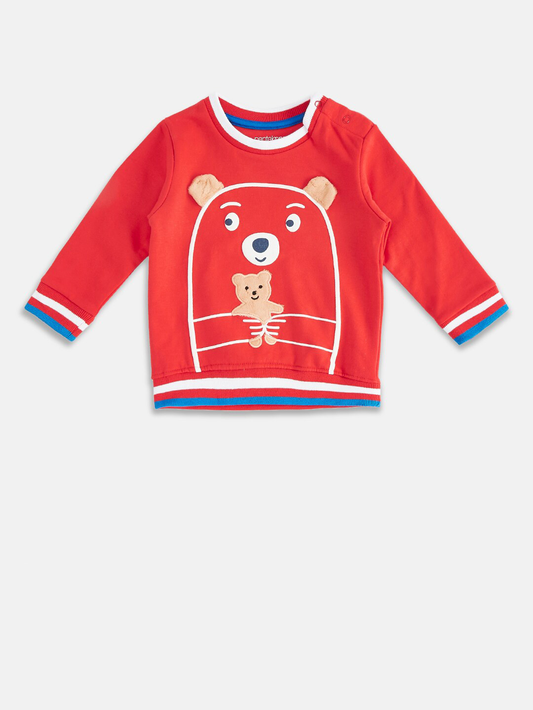 

Pantaloons Baby Boys Red Printed Sweatshirt