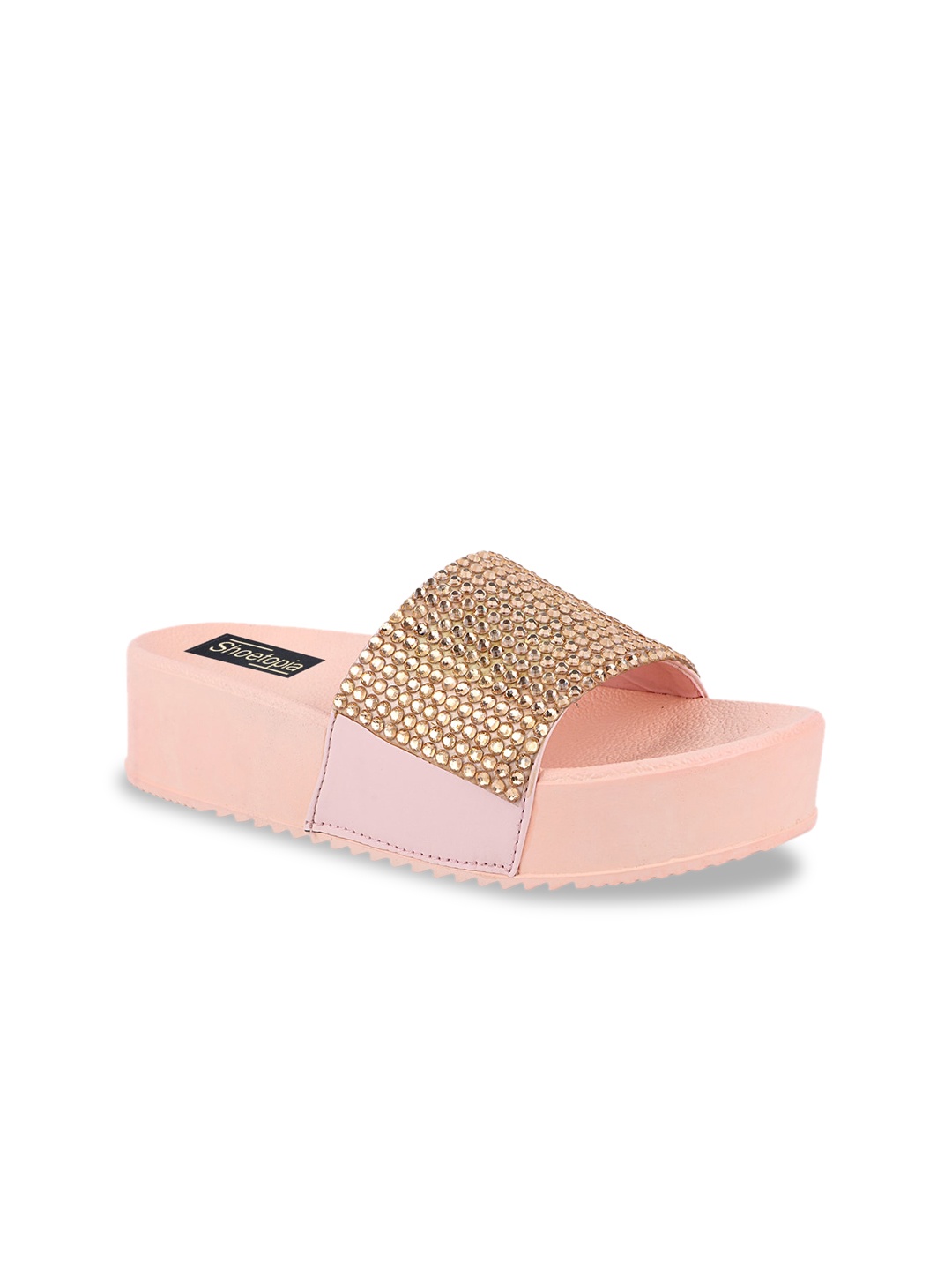 

Shoetopia Pink Wedge Mules