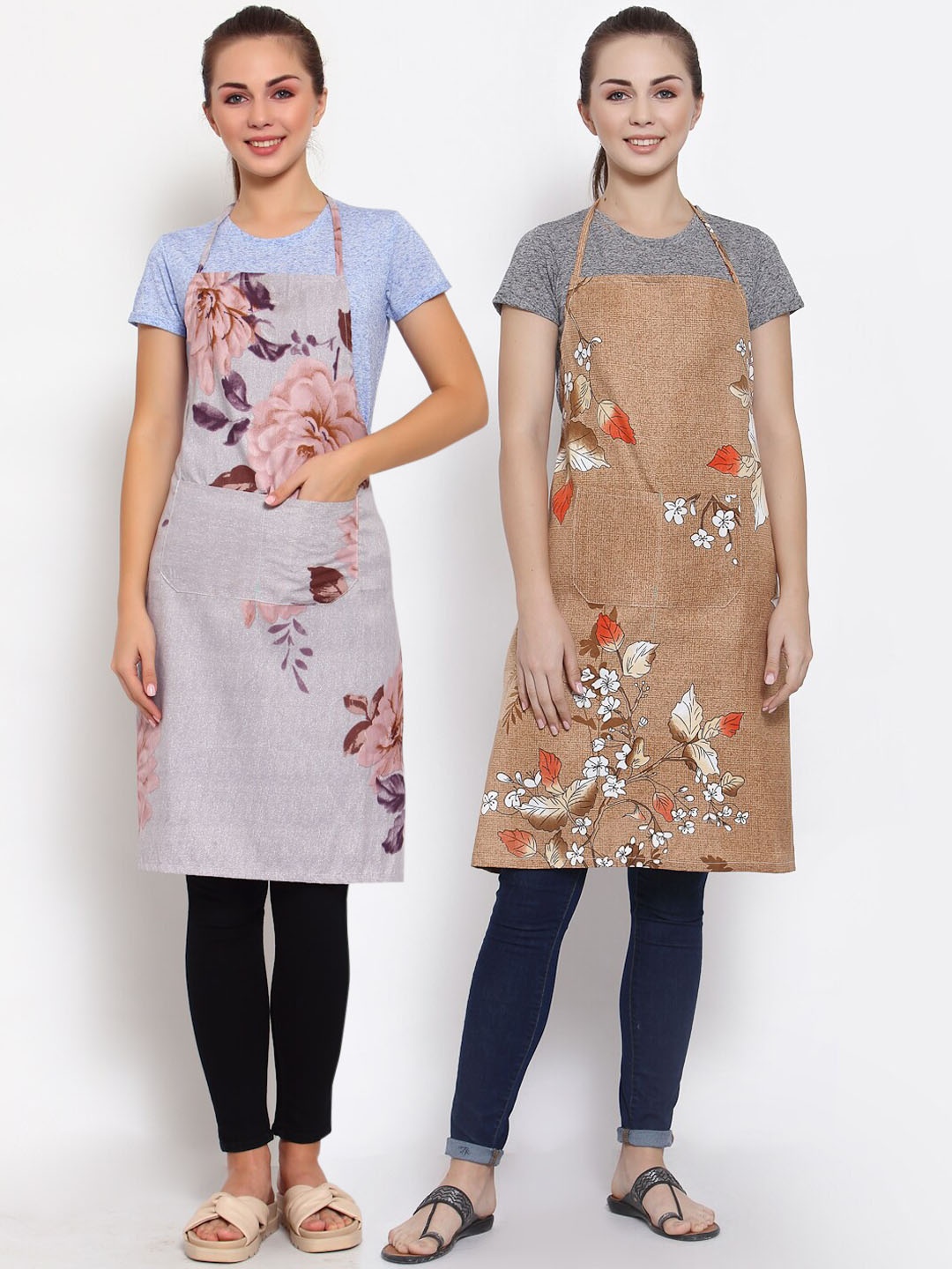 

Arrabi Pack of 2 Multi Printed Aprons