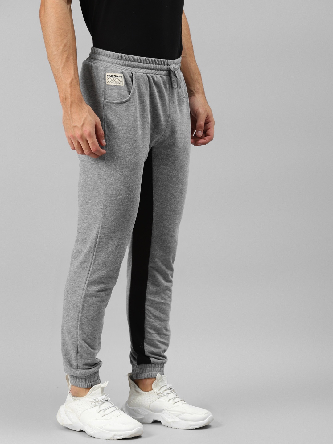 

Hubberholme Men Grey Solid Regular Joggers