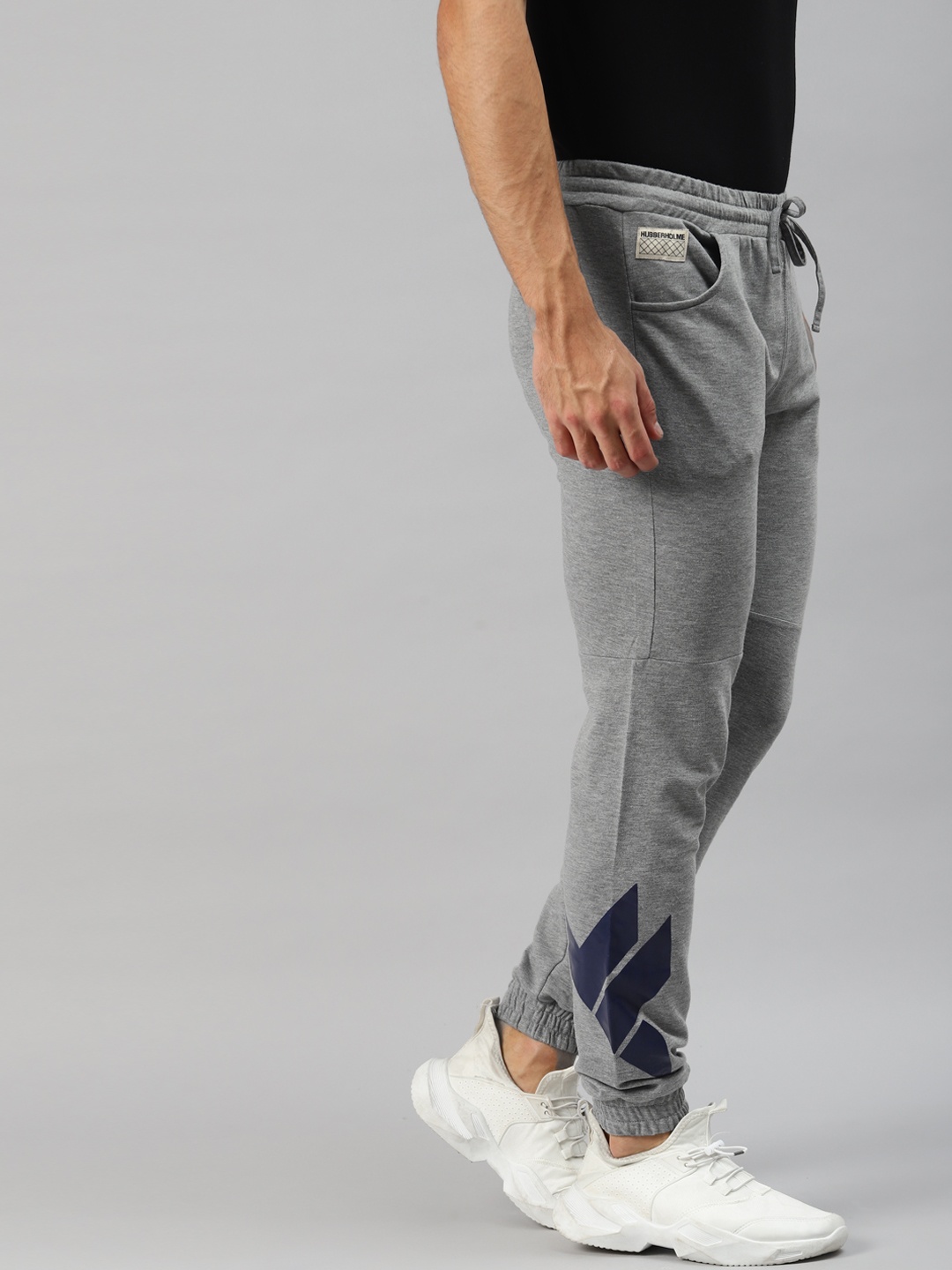 

Hubberholme Men Grey Cotton Regular Fit Joggers