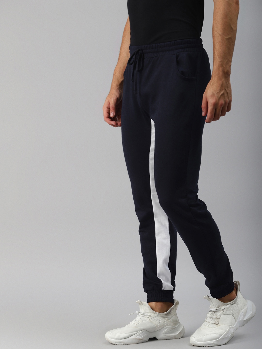 

Hubberholme Men Navy Blue Solid Joggers