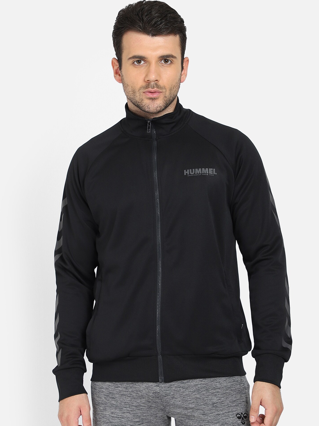 

hummel Men Black Sporty Jacket