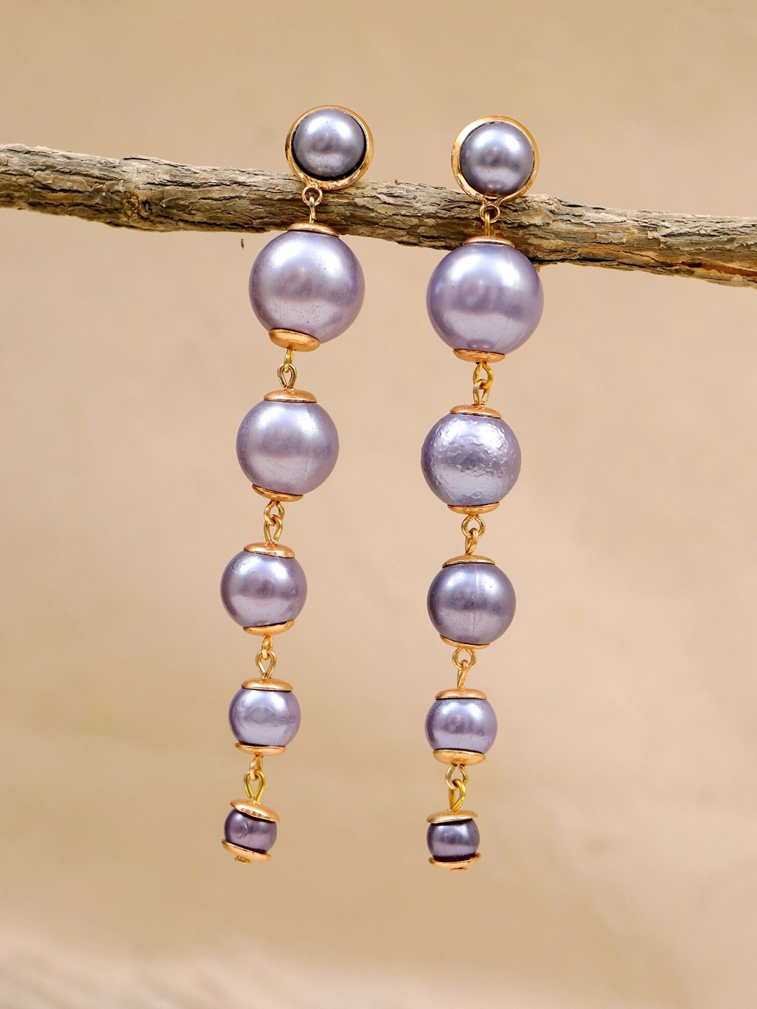 

Crunchy Fashion Purple Contemporary Drop Earrings