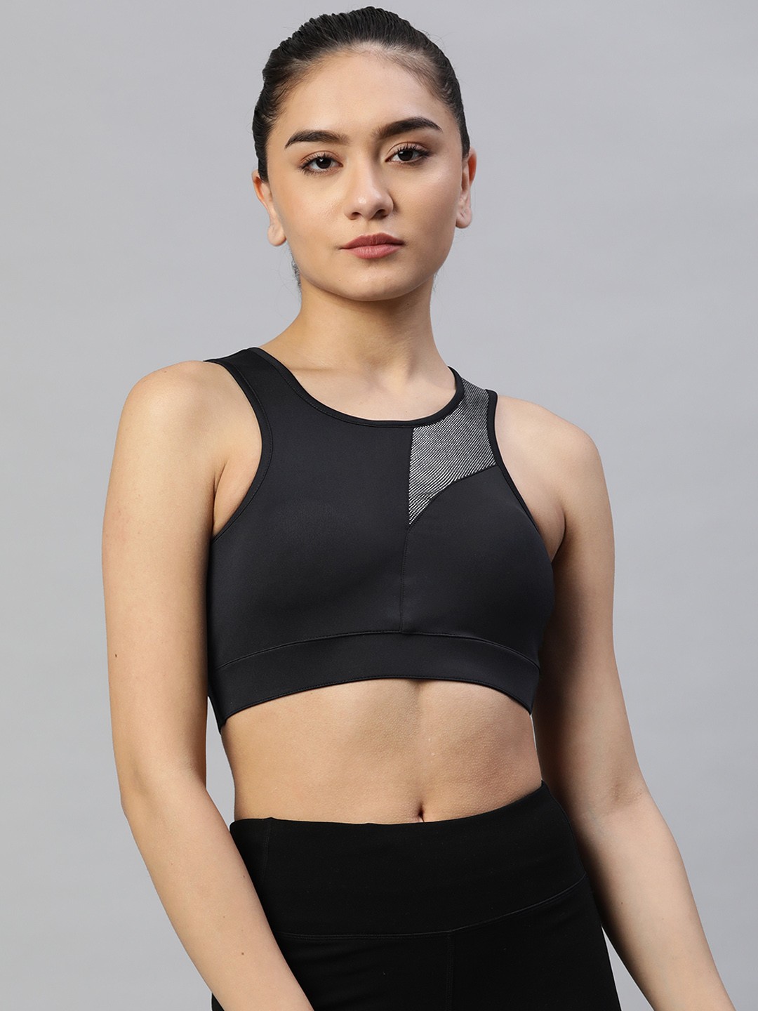 

skyria Black Heavily Padded Workout Bra SSU009C3XS