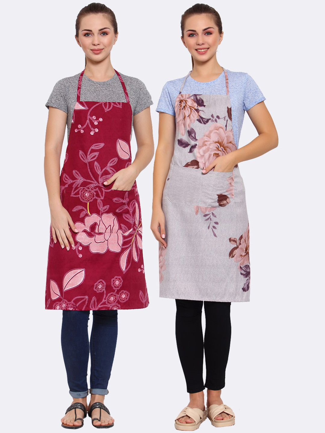 

Arrabi Pack of 2 Multi Printed Aprons