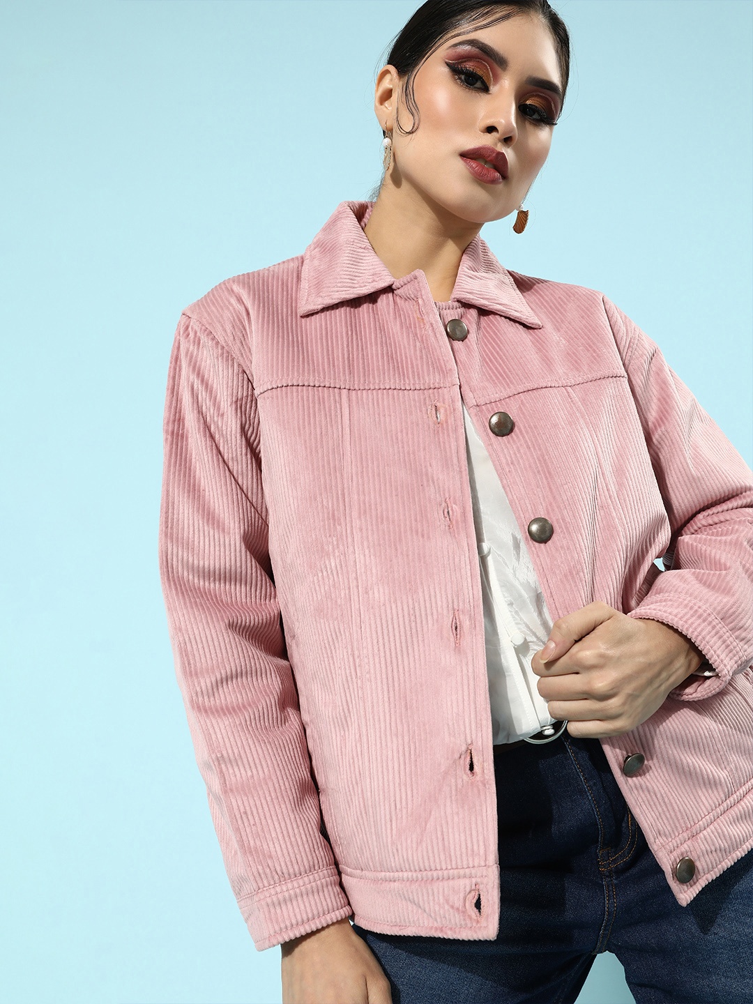 

Zink London Women Pink Tailored Jacket