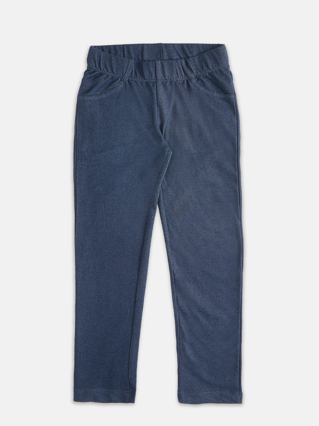 

Pantaloons Junior Girls Navy Blue Solid Jeggings