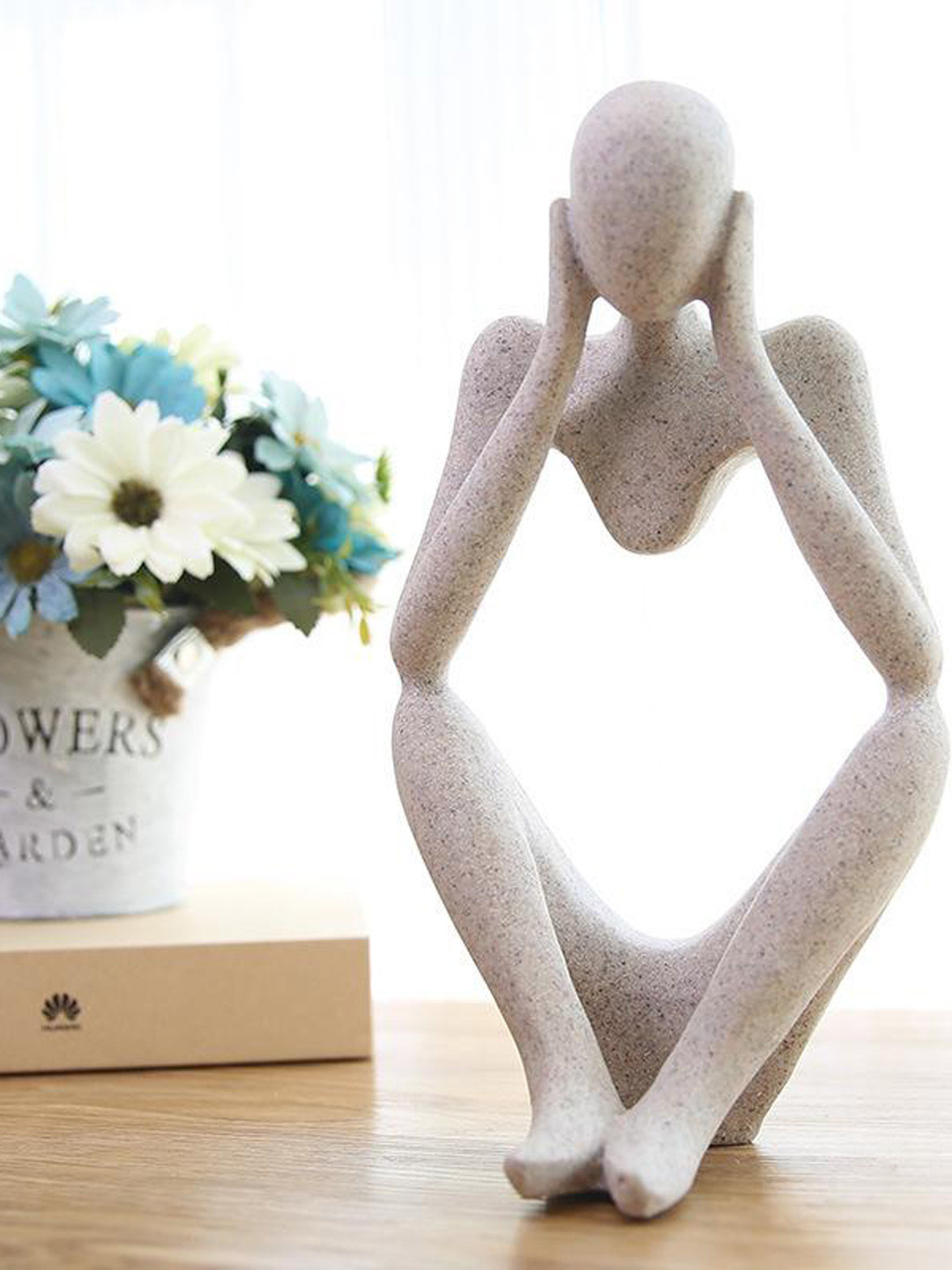 

THE ARTMENT Abstract Thoughts Thinker Accents Showpiece, Grey