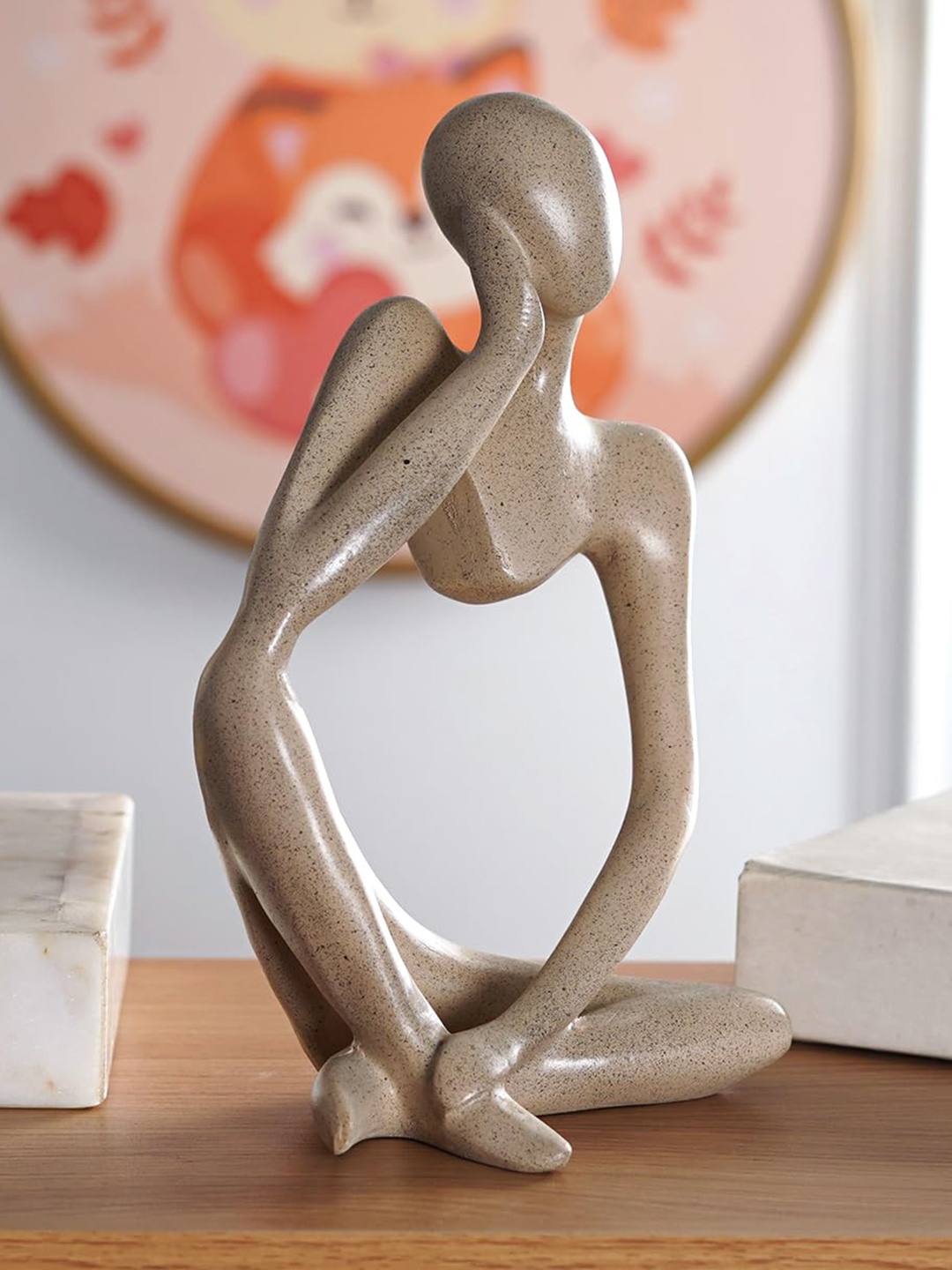 

THE ARTMENT Grey Thoughts Thinker Figurine Showpiece