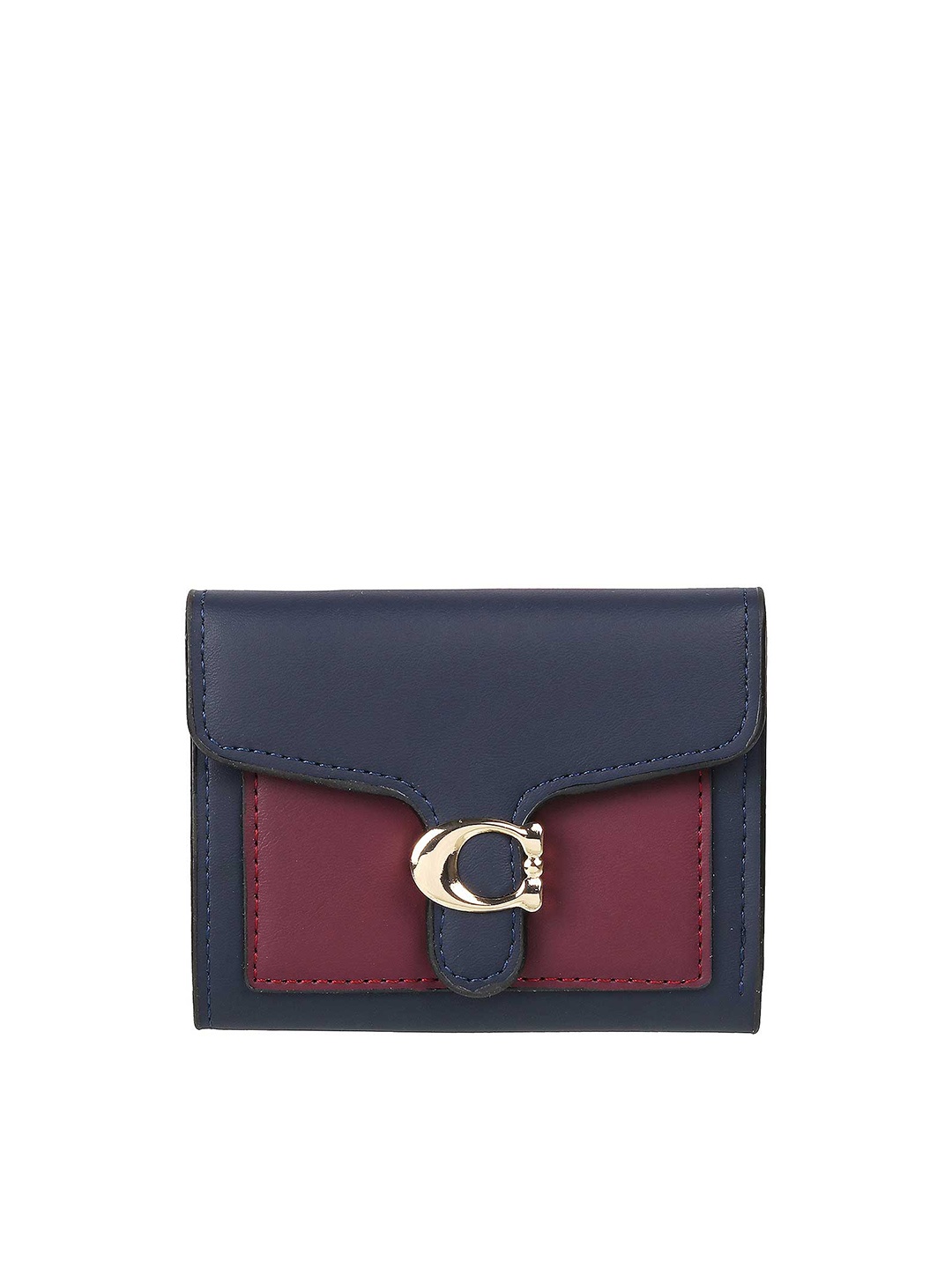 

WALKWAY by Metro Blue & Maroon Colourblocked Purse Clutch