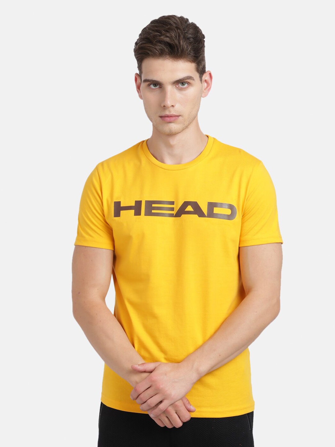 

Head Men Yellow Pockets Slim Fit T-shirt