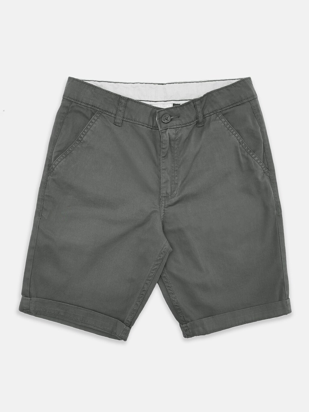 

Pantaloons Junior Boys Grey Cotton Chino Shorts