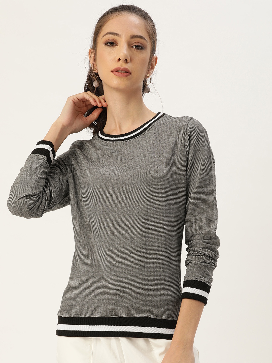 

ARISE Women Grey Sweatshirt