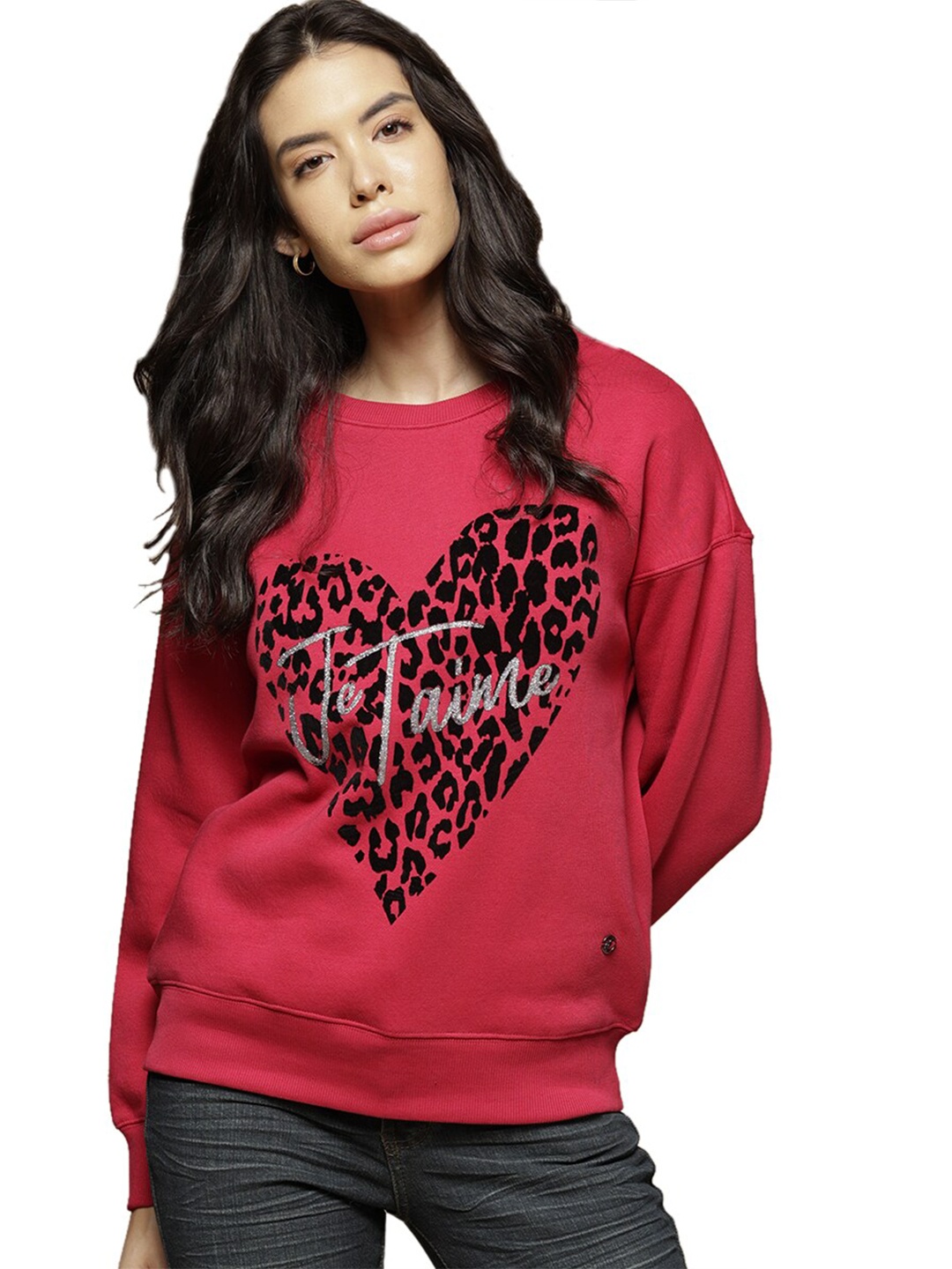 

Gipsy Women Magenta & Black Sweatshirt