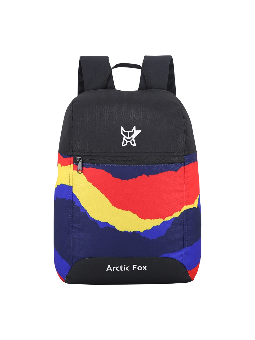 

Arctic Fox Unisex Brown & Red Colourblocked Backpack