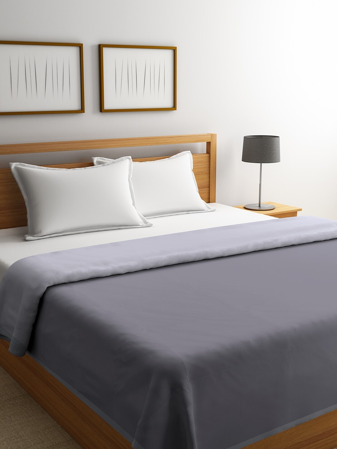 

ROMEE Grey AC Room 300 GSM Double Bed Dohar
