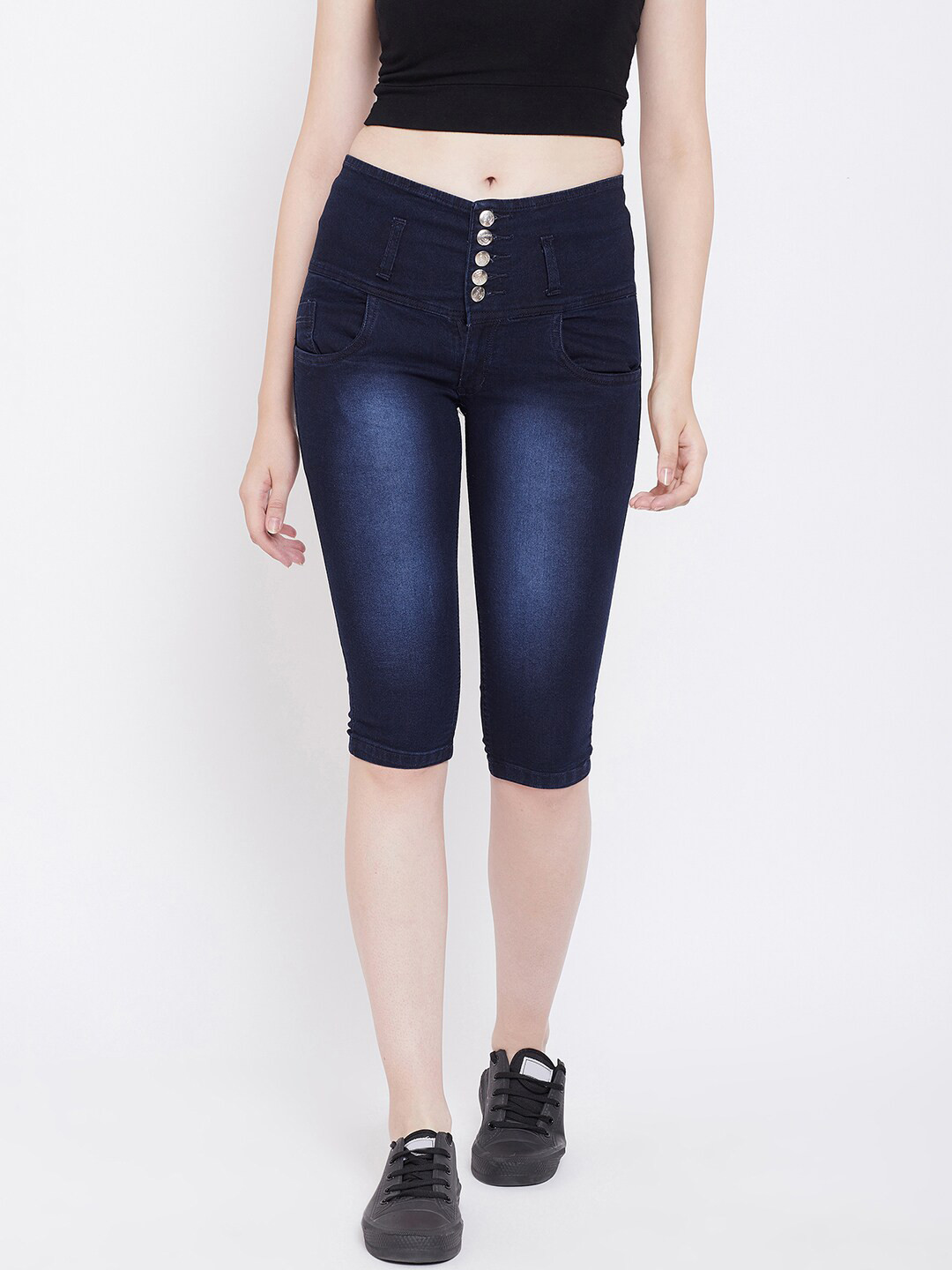 

Nifty Women Blue Denim Capris