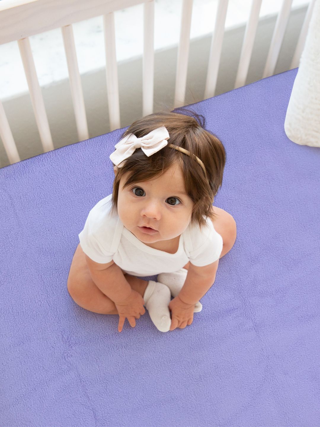 

BIANCA Kids Violet Solid King Bed Water Resistant Mattress Protector