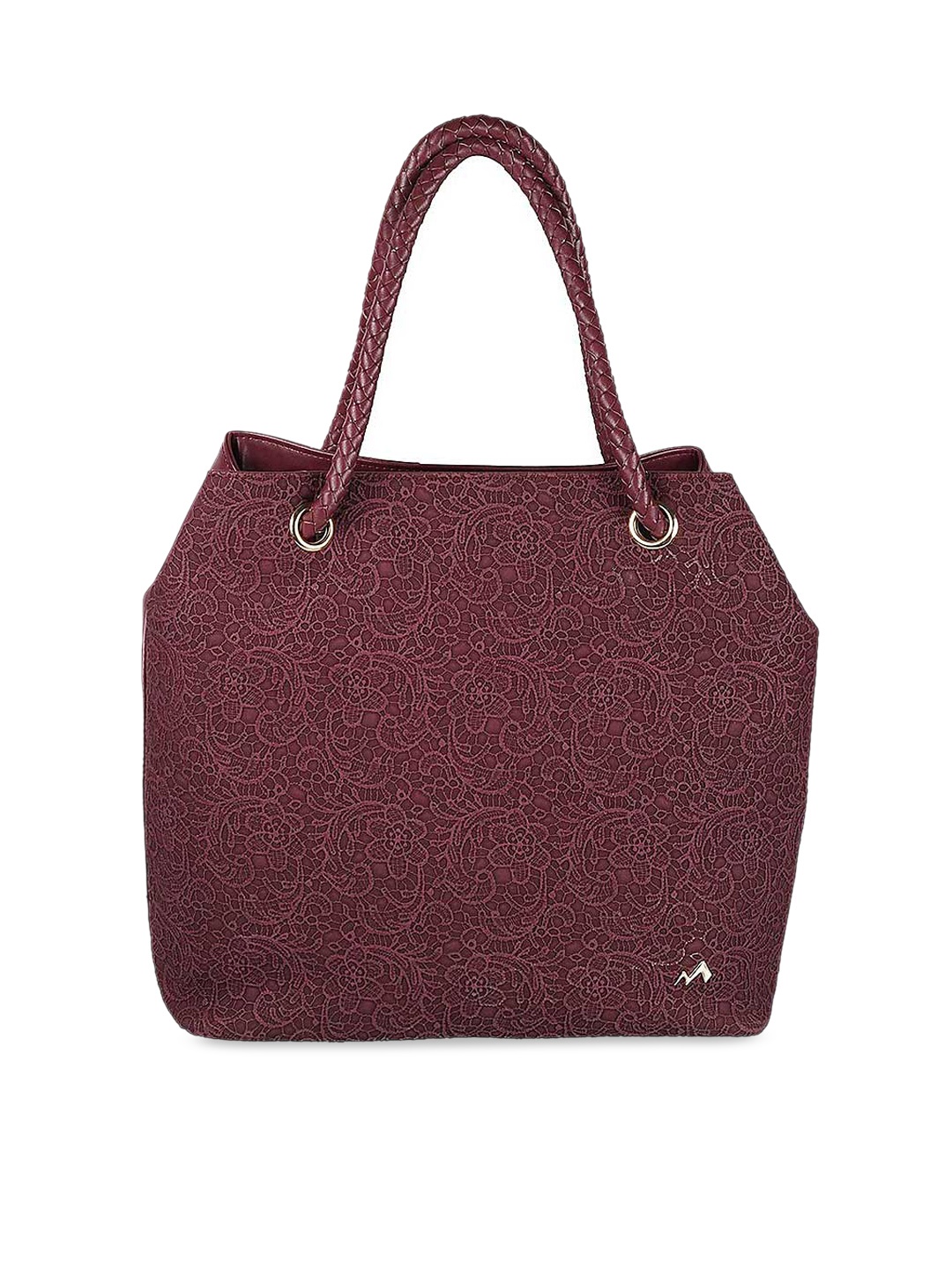 

Metro Maroon Textured Structured Shoulder Bag