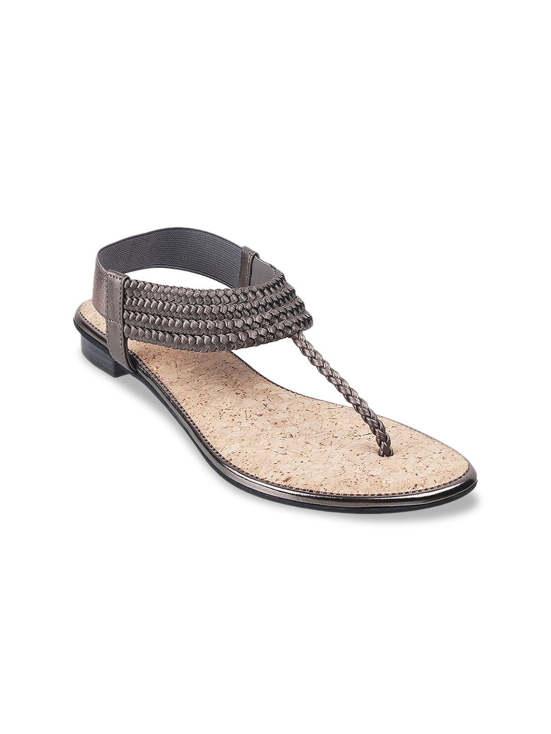 

Metro Women Grey T-Strap Flats