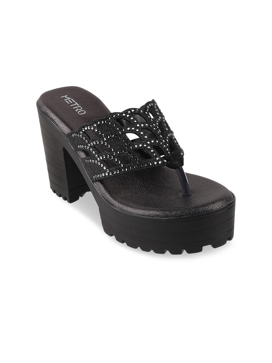 

Metro Woman Black Platform Sandals