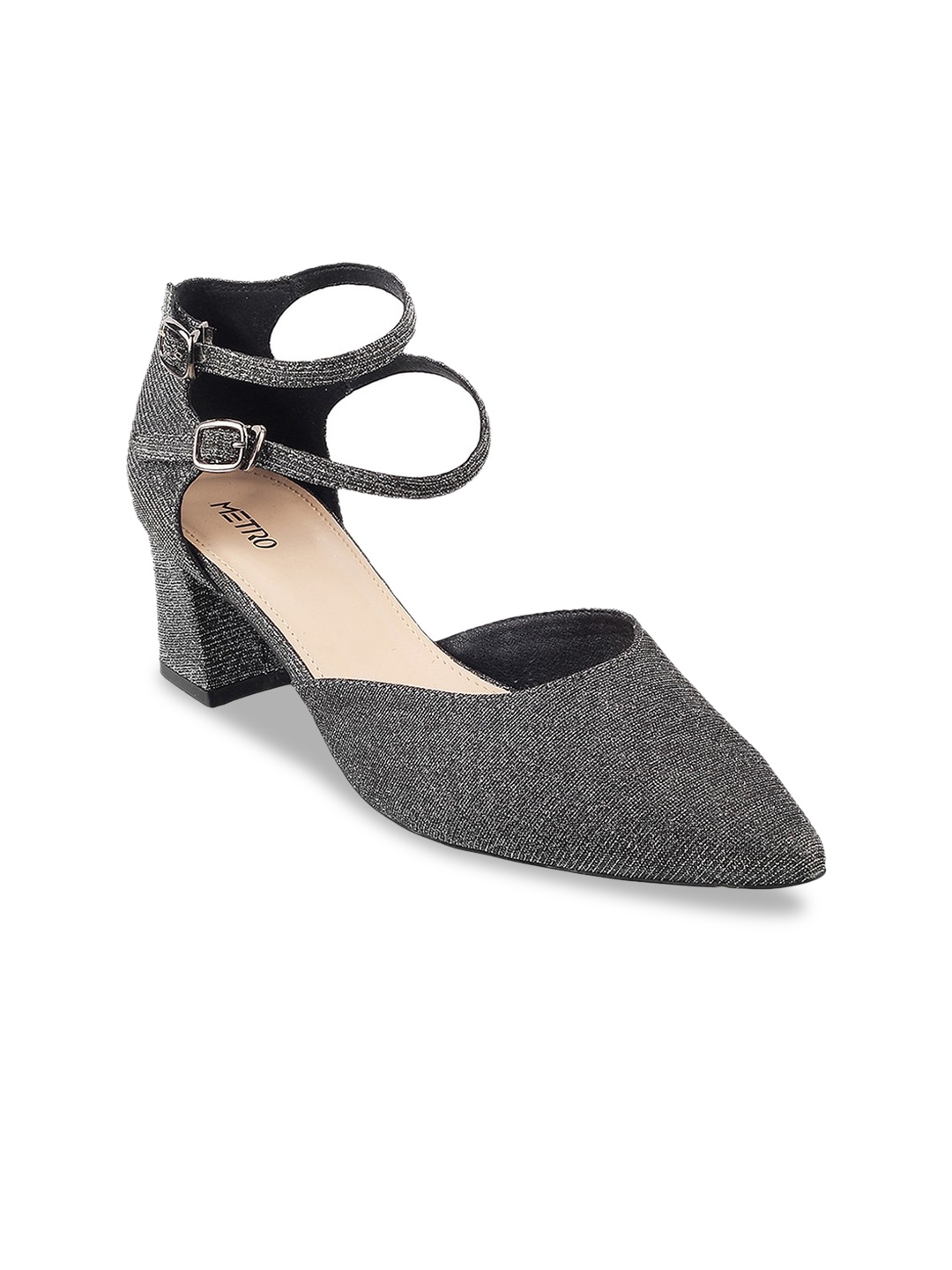 

Metro Grey Block Pumps