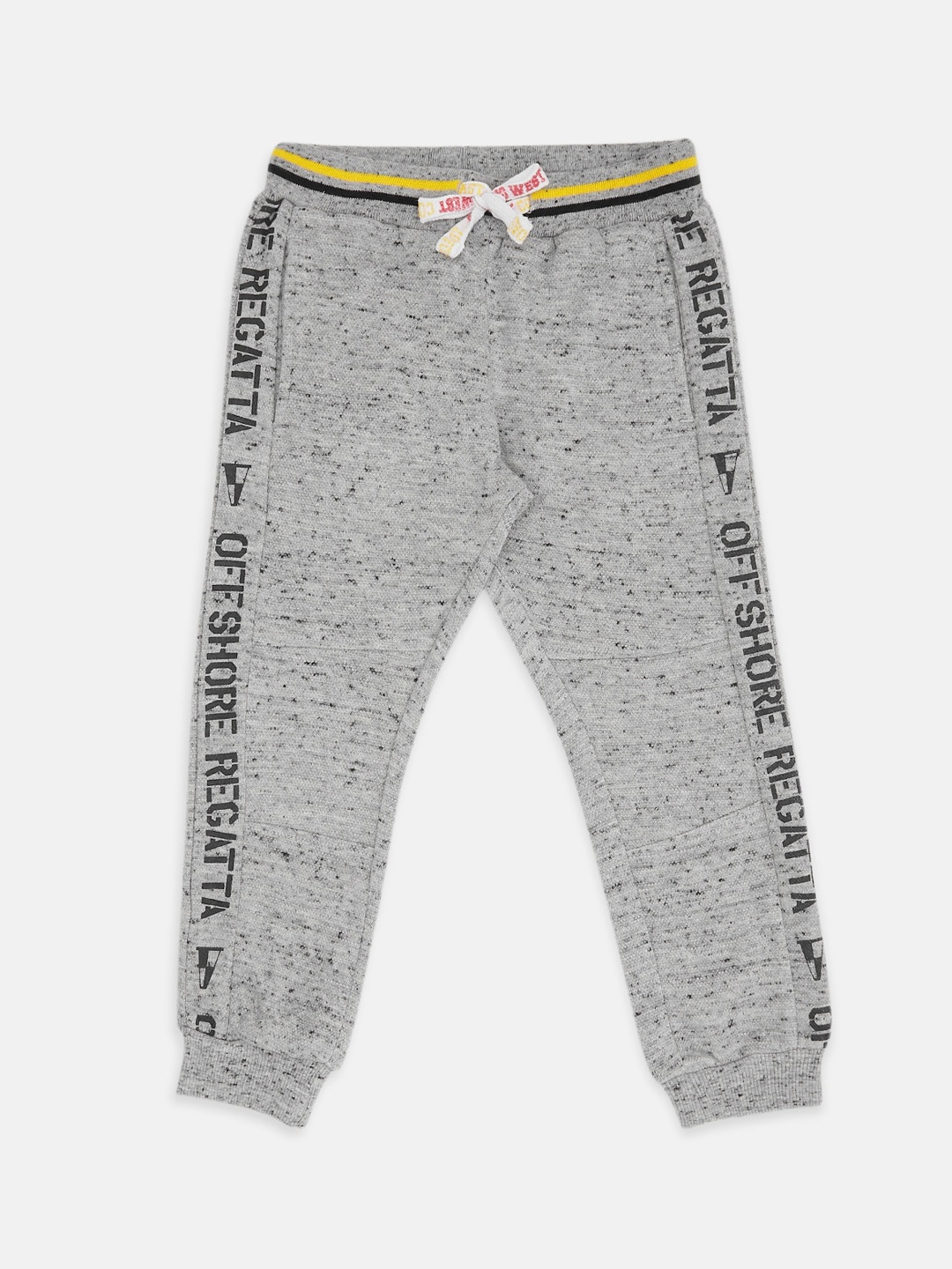 

Pantaloons Junior Boys Grey Melange Cotton Joggers