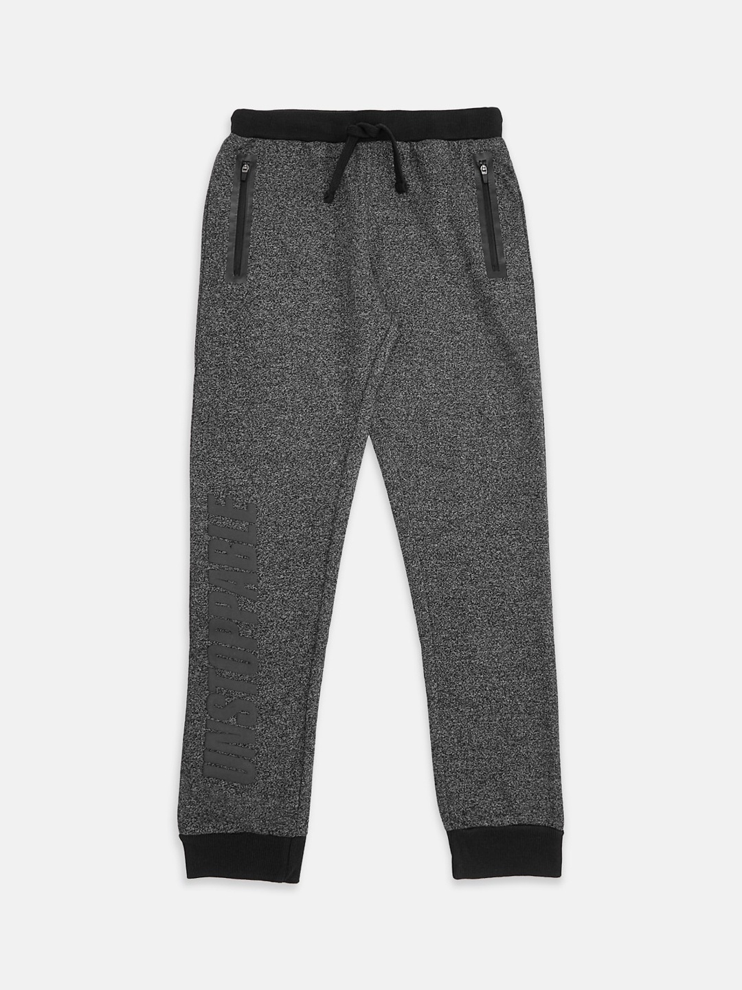 

Pantaloons Junior Boys Grey Solid Pure Cotton Joggers