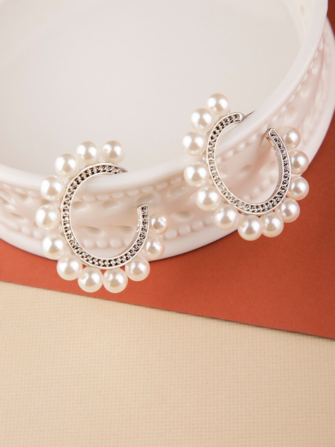 

Queen Be Gold-Toned Contemporary Half Hoop Earrings
