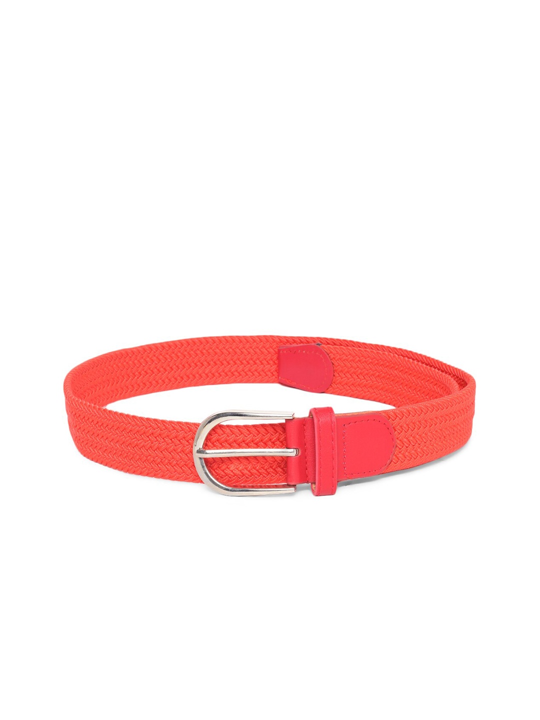 

MONKS & KNIGHTS Unisex Woven Design Belt, Red