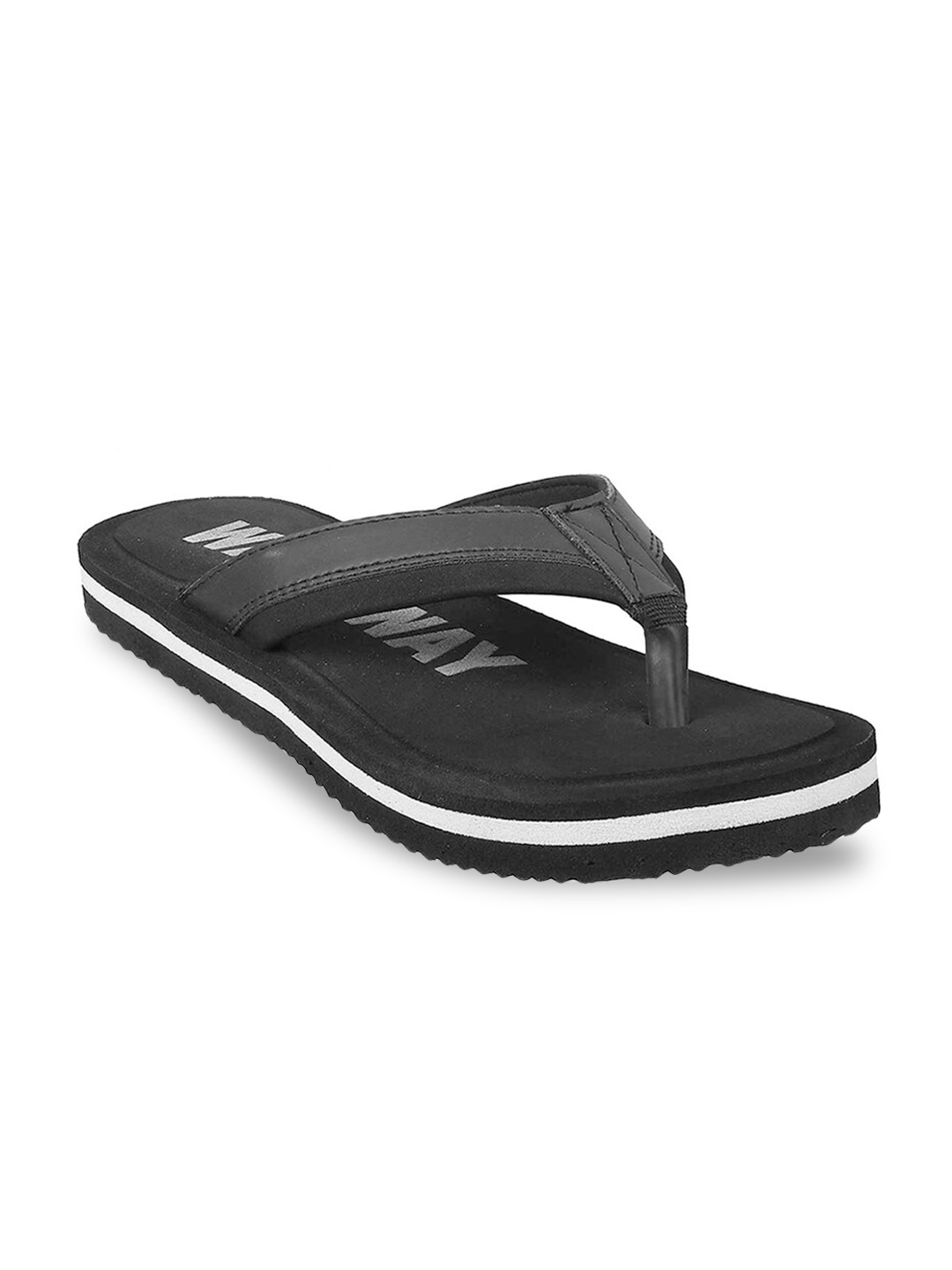 

WALKWAY by Metro Men Black Thong Flip-Flops
