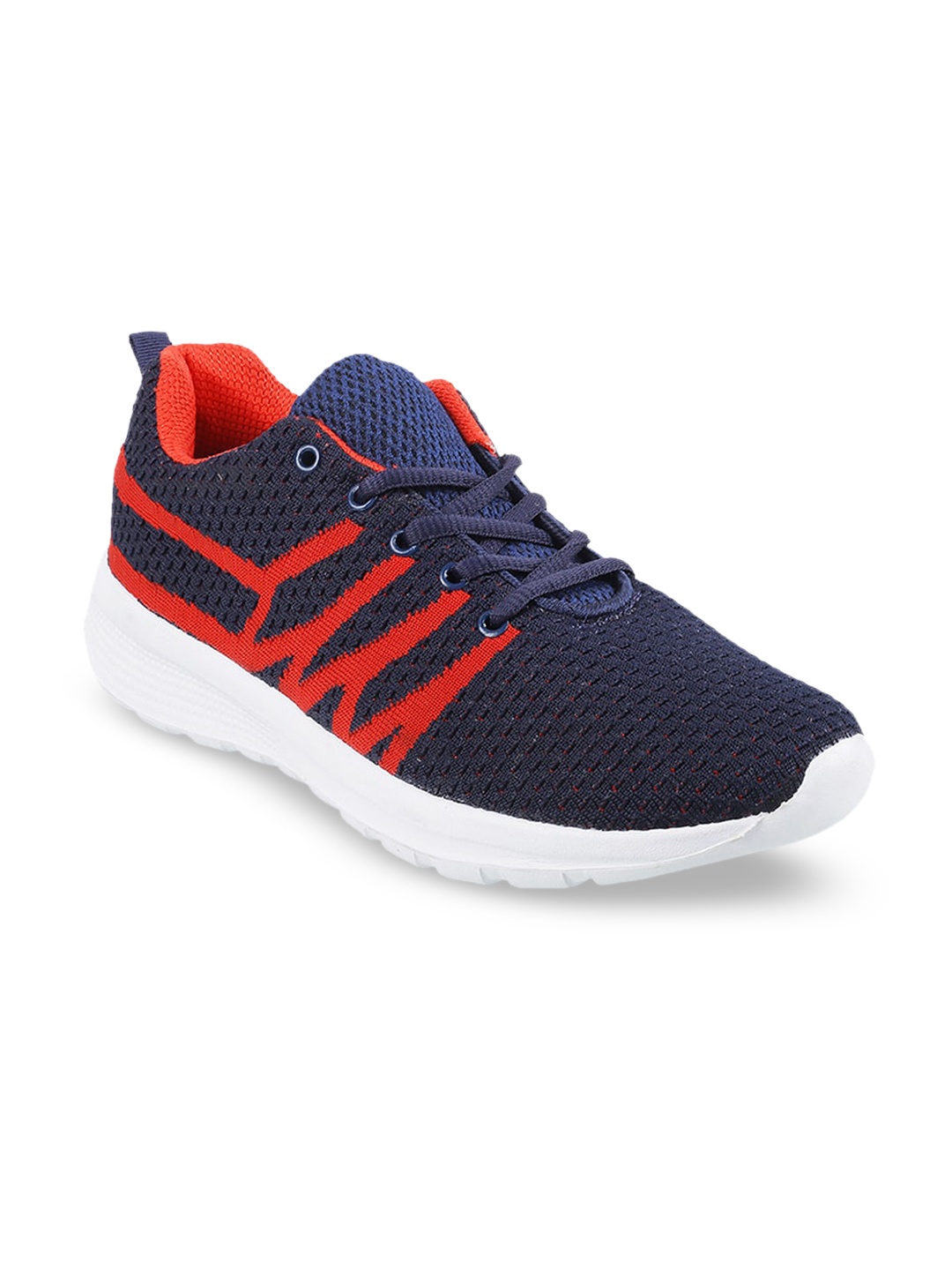 

WALKWAY by Metro Men Blue Woven Design Sneakers