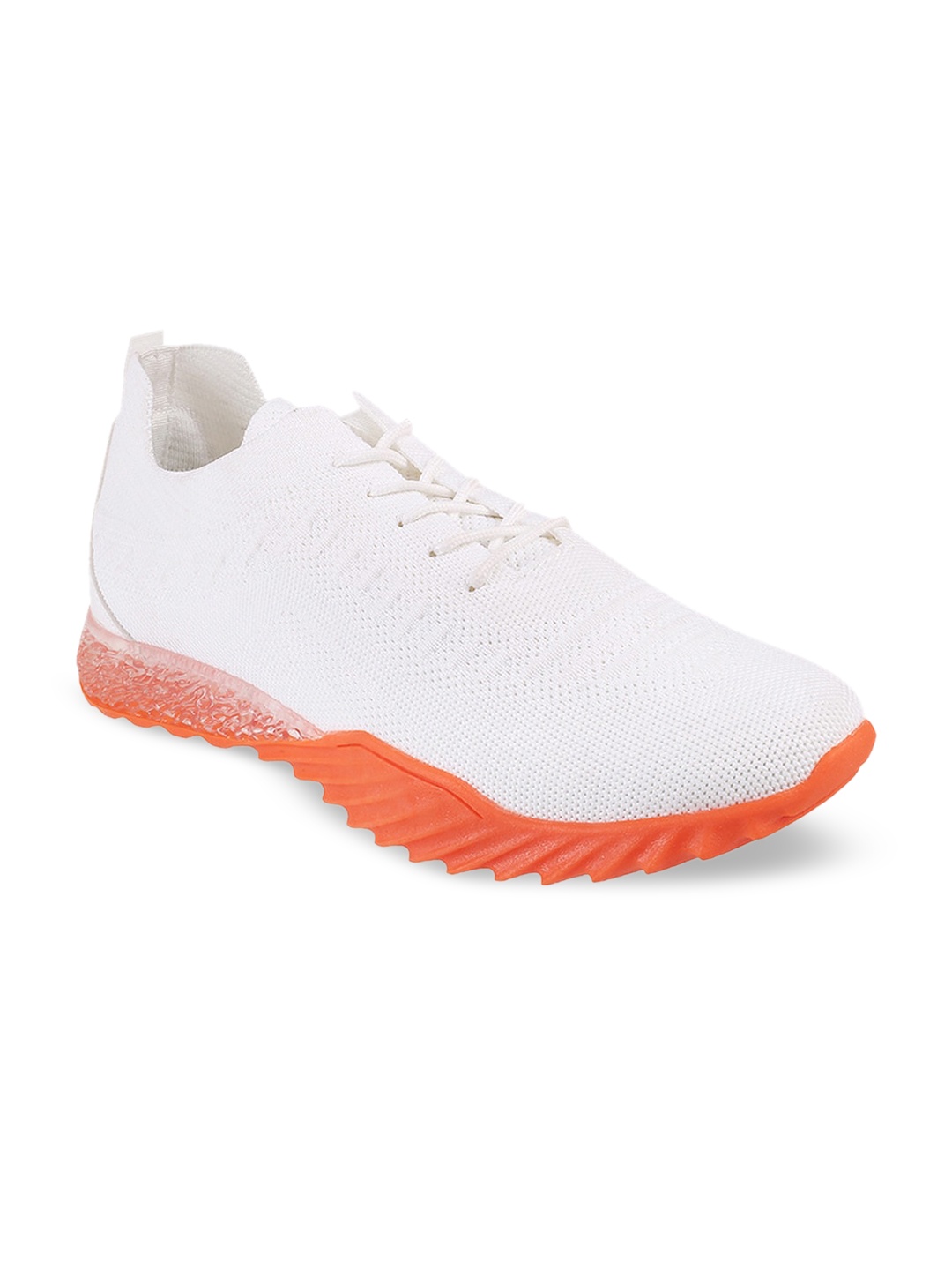 

Metro Men White Woven Design Sneakers