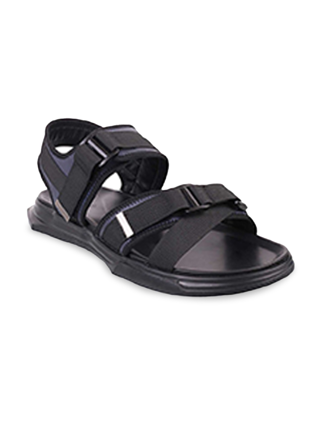 

Metro Men Blue & Black Shoe-Style Sandals