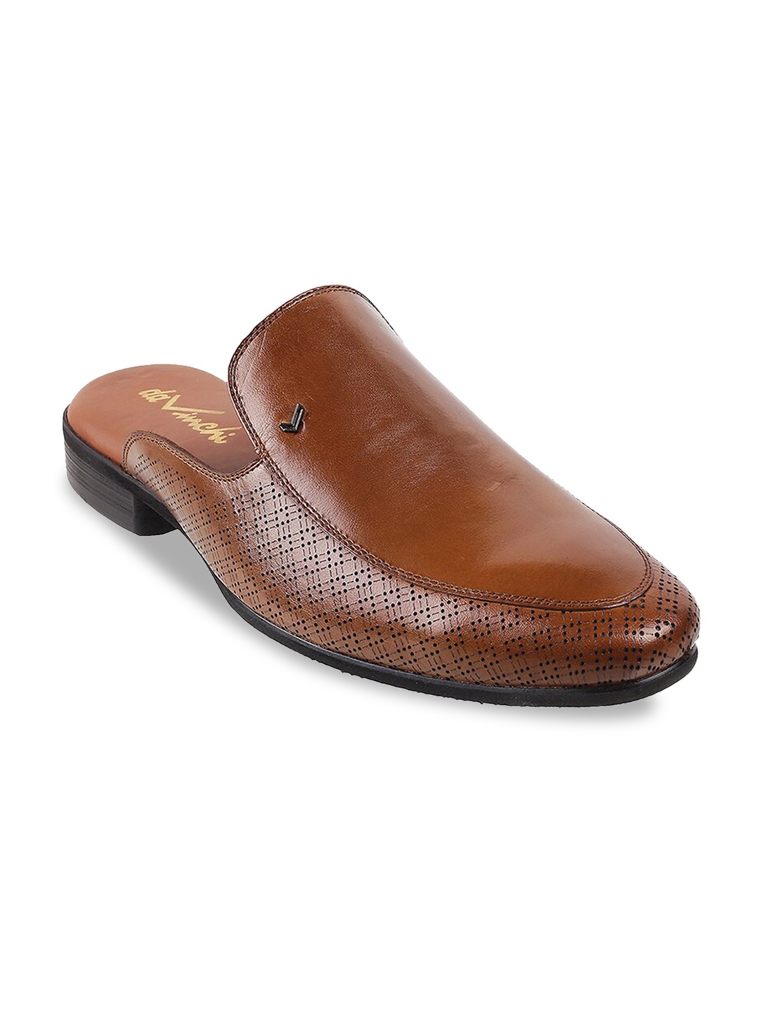 

Metro Men Maroon Ethnic Leather Shoe-Style Sandals