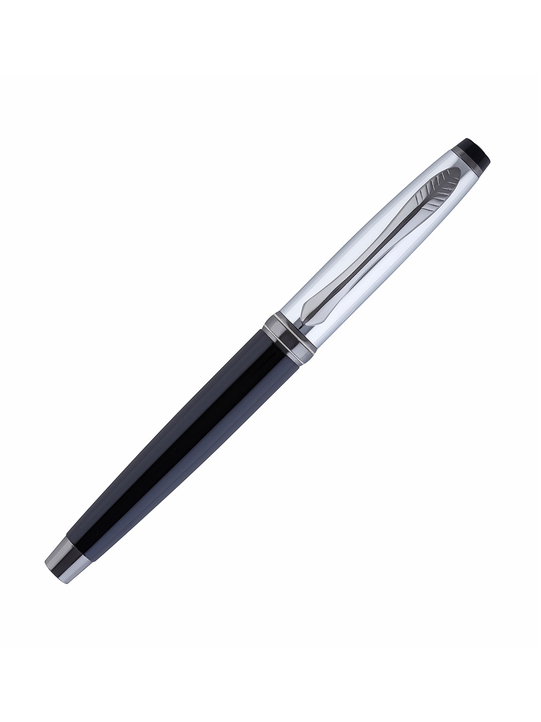 

VEA Black & Silver-Toned Shinning Rollerball Pen