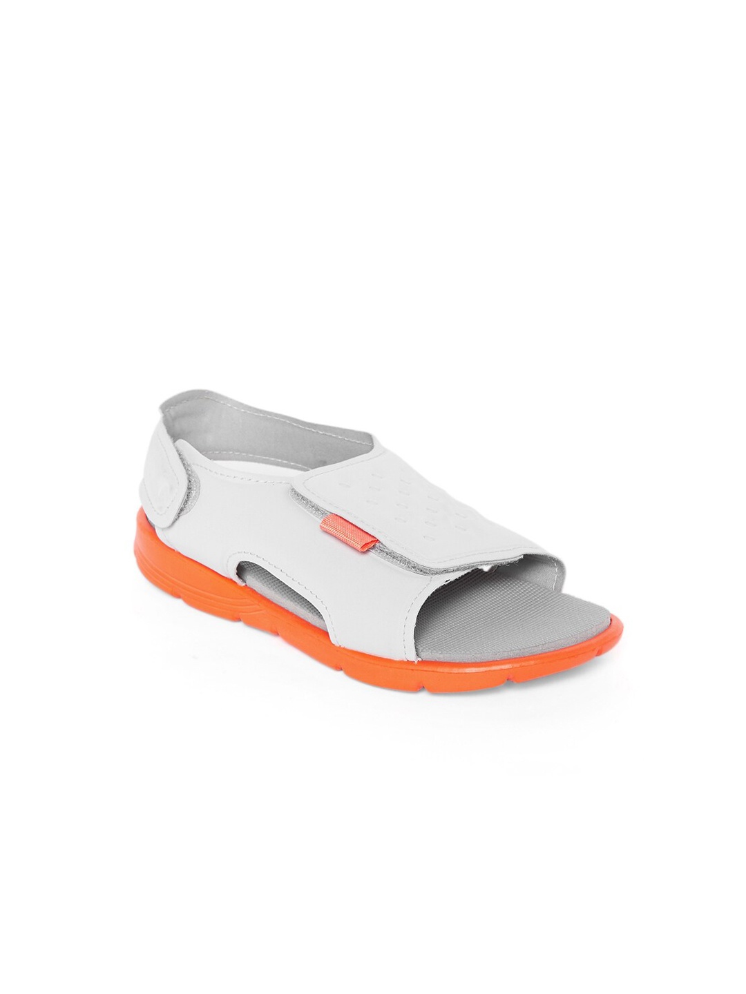 

Pantaloons Junior Boys Grey & Orange Canvas Comfort Sandals