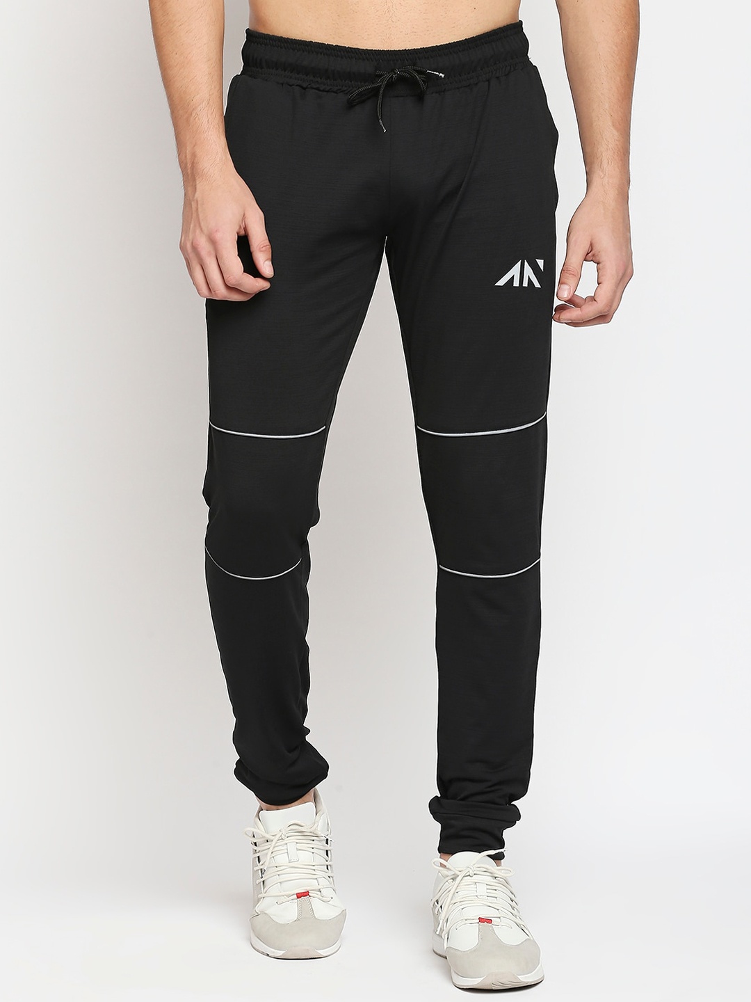 

AESTHETIC NATION Men Black Training Track Pants