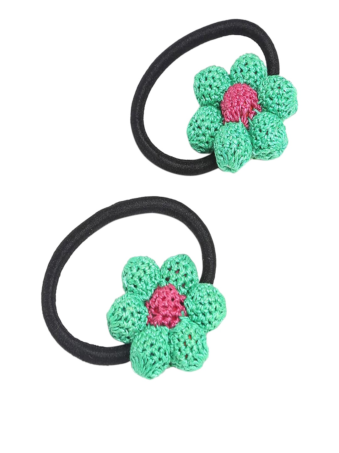 

Fabindia Kids Green & Black Set of 2 Ponytail Holders