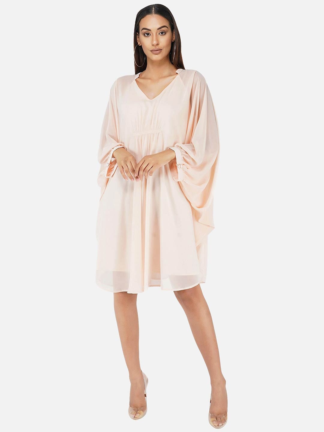 

ATTIC SALT Cream-Coloured Georgette Dress