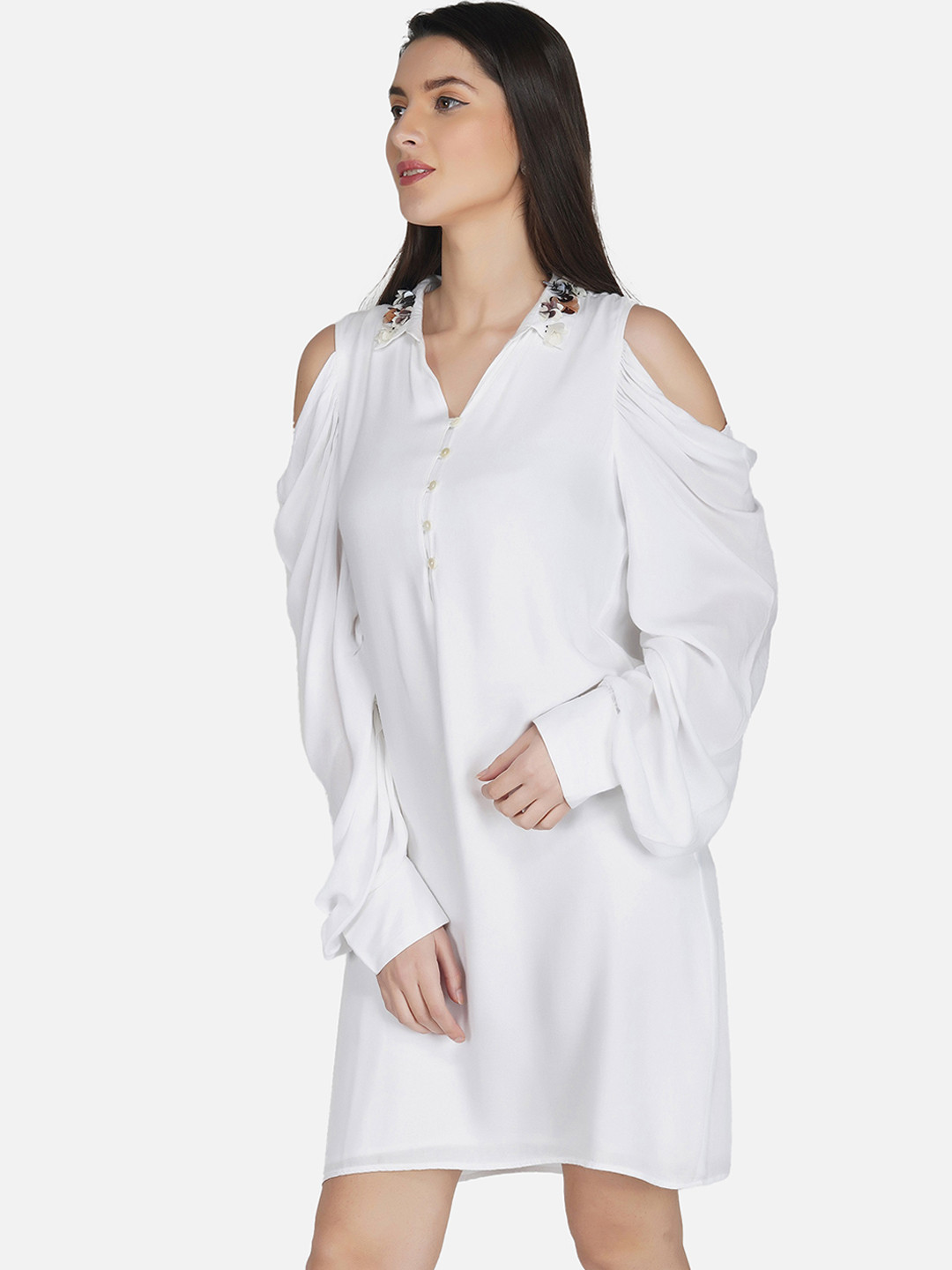 

ATTIC SALT White Shirt Dress