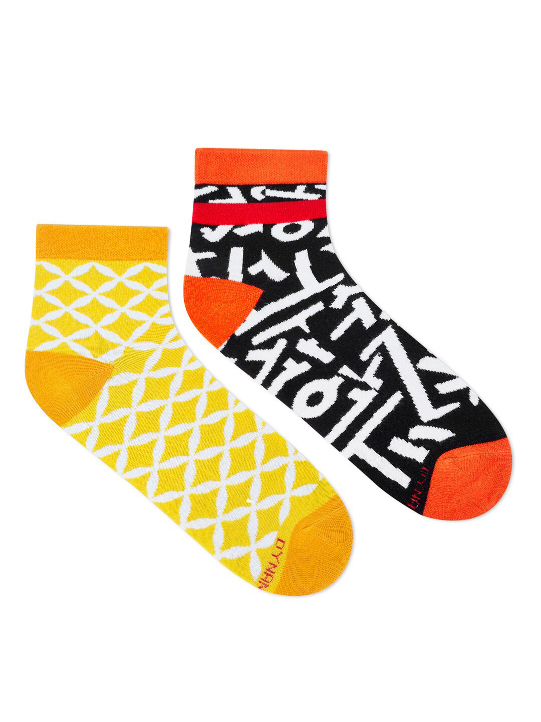 

Dynamocks Pack Of 2 Patterned Ankle-Length Socks, Multi