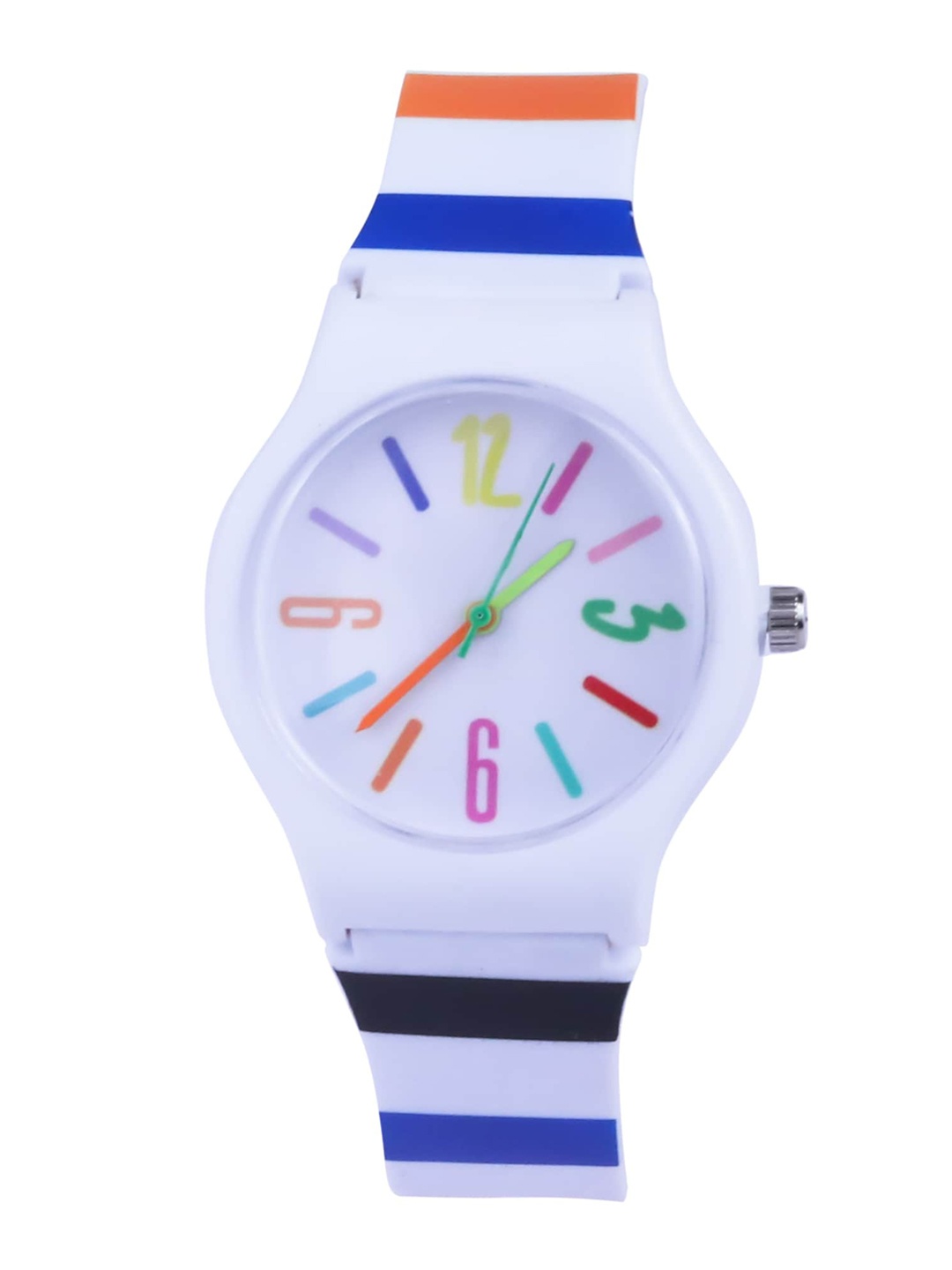 

Spiky Kids White Round Analogue Watch BellerRW_Blk_Wht