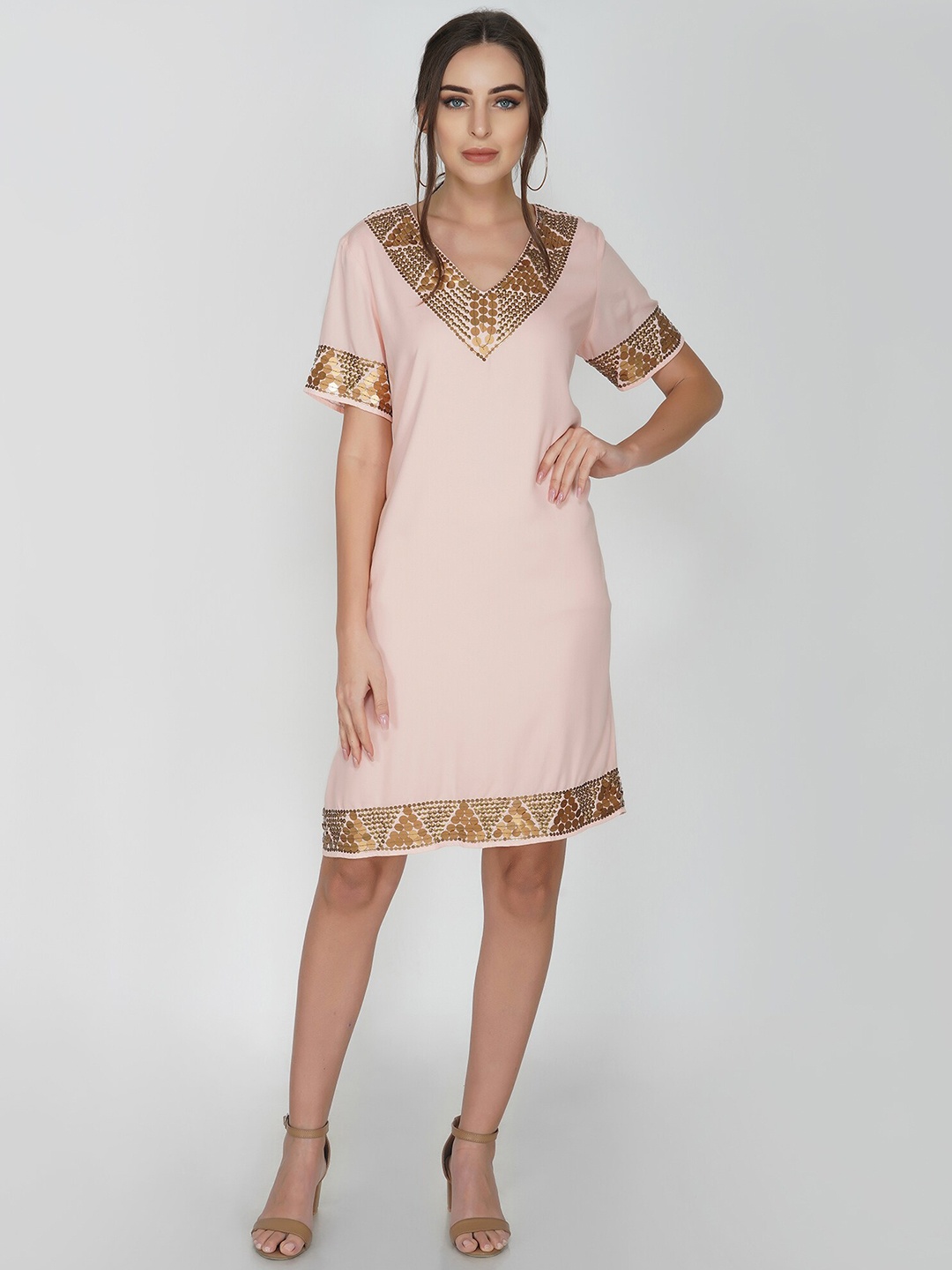 

ATTIC SALT Pink A-Line Dress